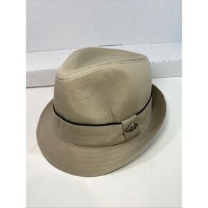 Fedora Pamoa Hat Unisex Beige S/M 100% Linen Spring Summer‎